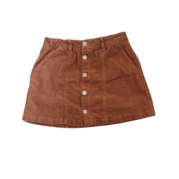 Vanillastar Girls Cordoroy button front skirt Girl's Size 12 - Picture 1 of 6
